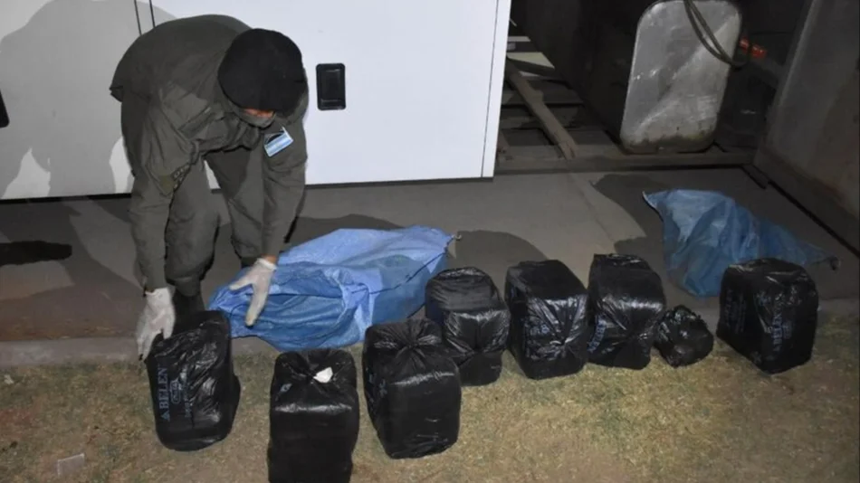Gendarmes, sorprendidos  con bultos de hojas de coca