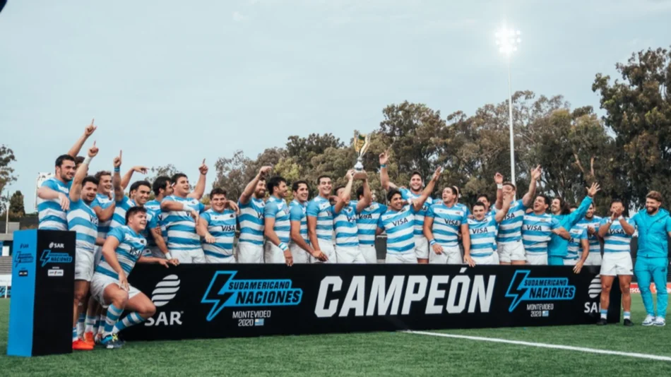 Argentina XV goleó a Uruguay y se coronó en el Sudamericano