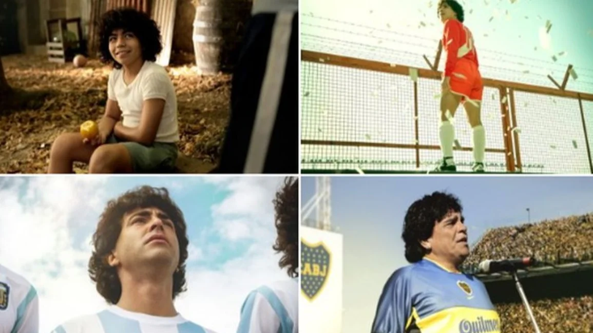 En el cumple 60 de Maradona, difunden imágenes de sus “dobles” de su serie