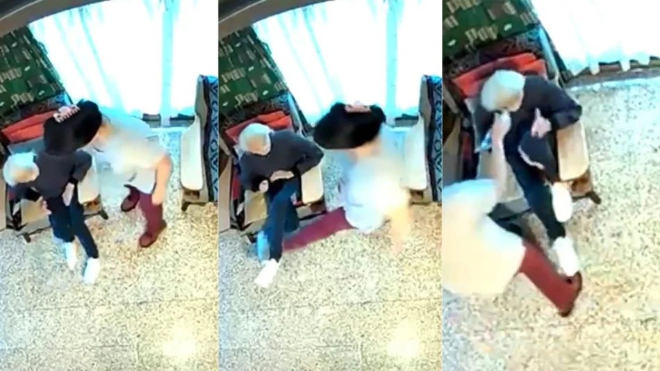 VIDEO Graban a una mujer golpeando a una anciana de 100 años que debía cuidar