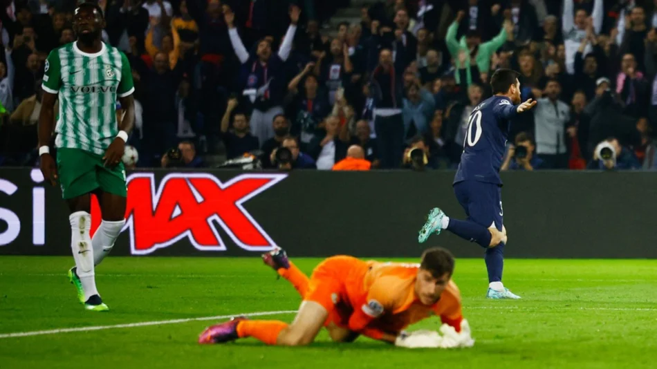 Otra enorme panzada de un Messi en modo Mundial: doblete en Champions