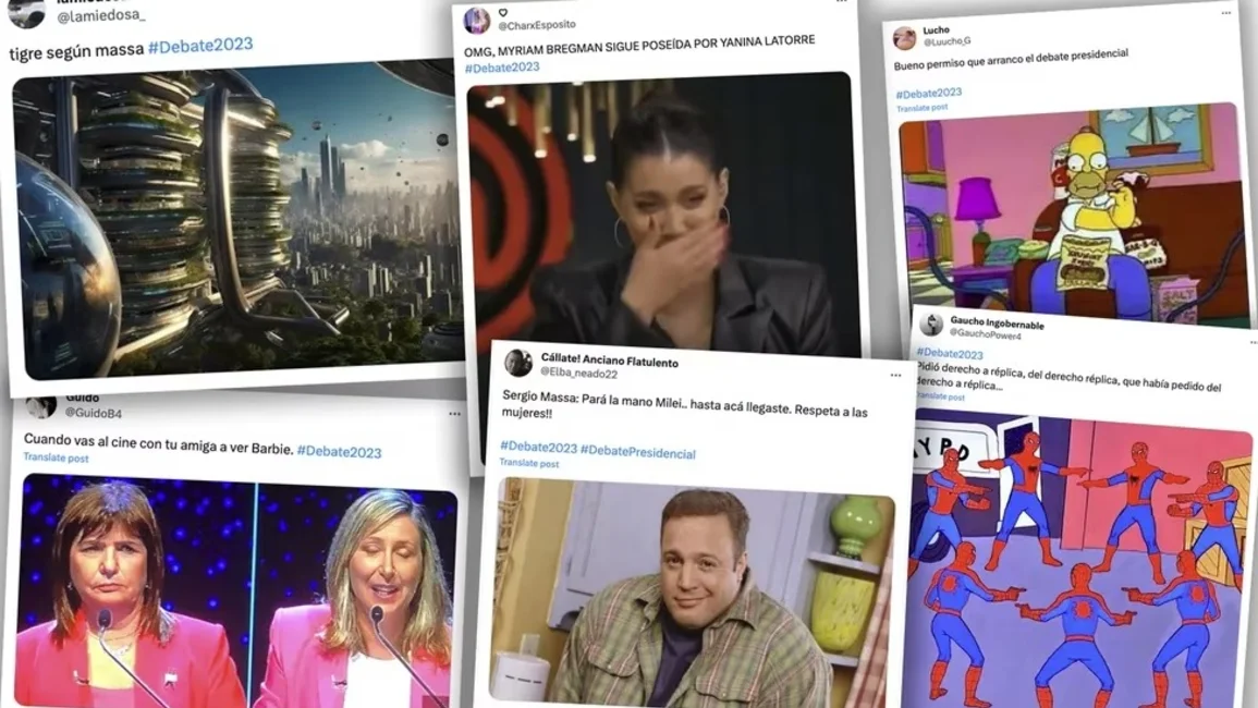 Los memes del segundo debate presidencial en la UBA: ¡imperdibles! 