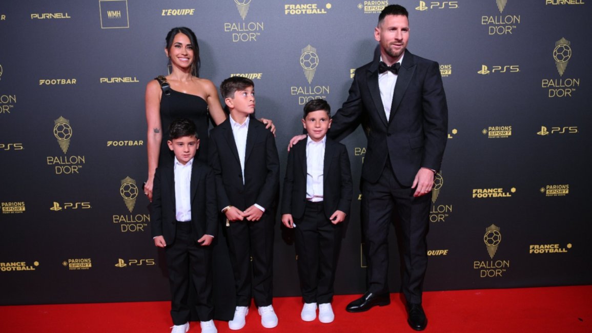 El  look de la familia Messi en la ceremonia de entrega del Balón de Oro 