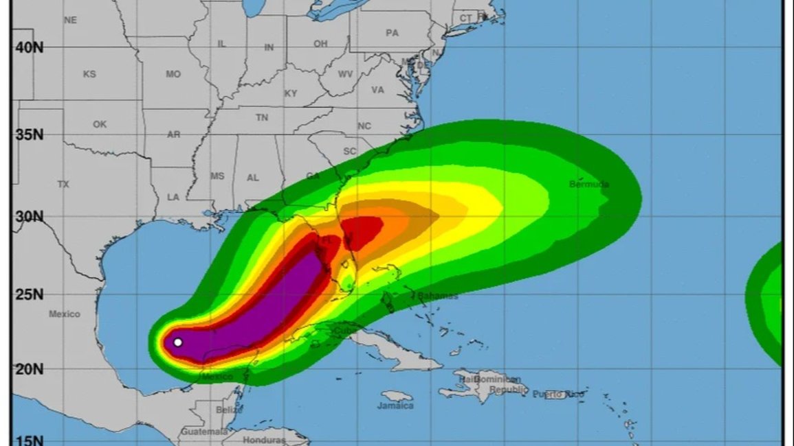 El huracán Milton se fortalece a categoría 5 y crece la preocupación en Florida