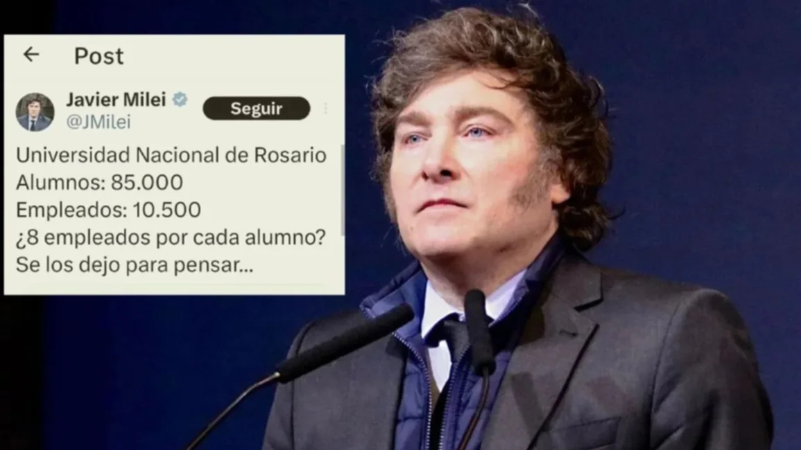 Milei hizo un posteo con un error matemático y lo escracharon en las redes