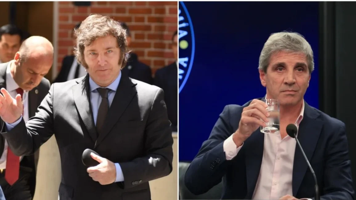 Javier Milei le agradeció a Caputo por la baja de la inflación en septiembre