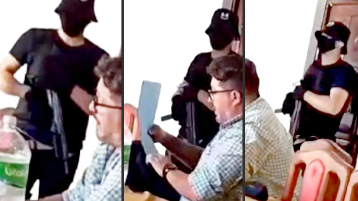 Un video que parece sacado de una película de narcos: la reunión entre Darío Monges y "El Gringo" Palavecino, con armas, rostros cubiertos y requisas 