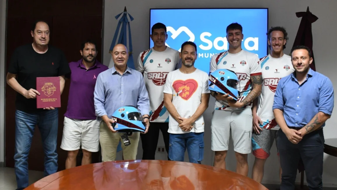 La Municipalidad firmó un convenio con Salta Basket para fomentar el uso del casco