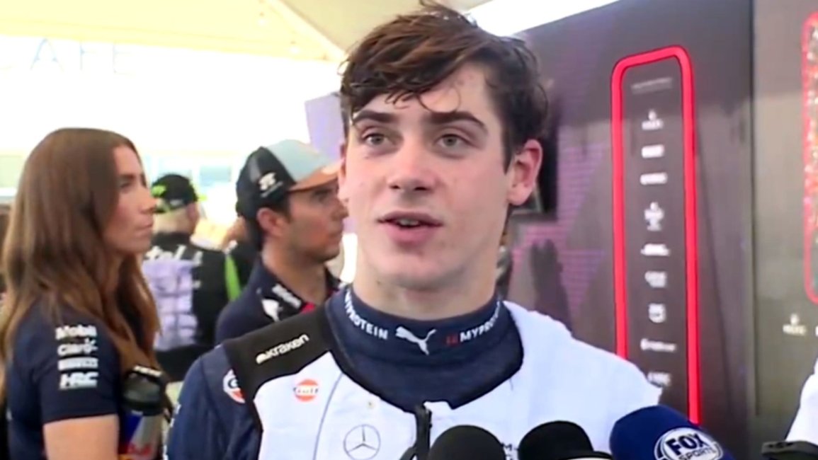 VIDEOS. Colapinto, tras el GP de Austin: "Si no consigo butaca, me hago ingeniero"