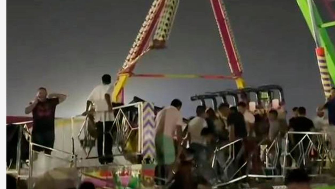 Pánico en Ecuador: se desplomó un juego mecánico, hay al menos 6 heridos