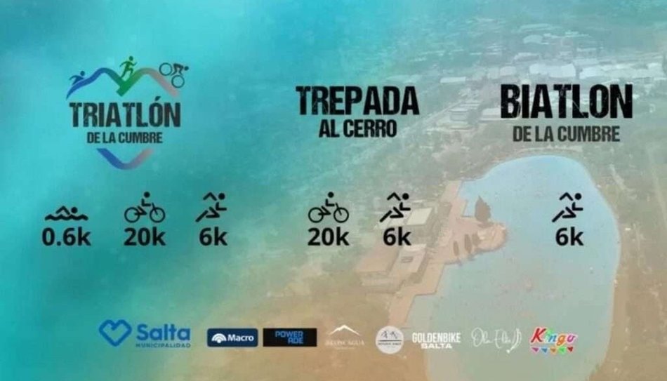 Toma fuerza el primer triatlón de la cumbre en Salta