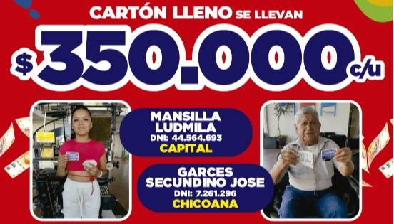 Cartonazo: ganadores de la semana 