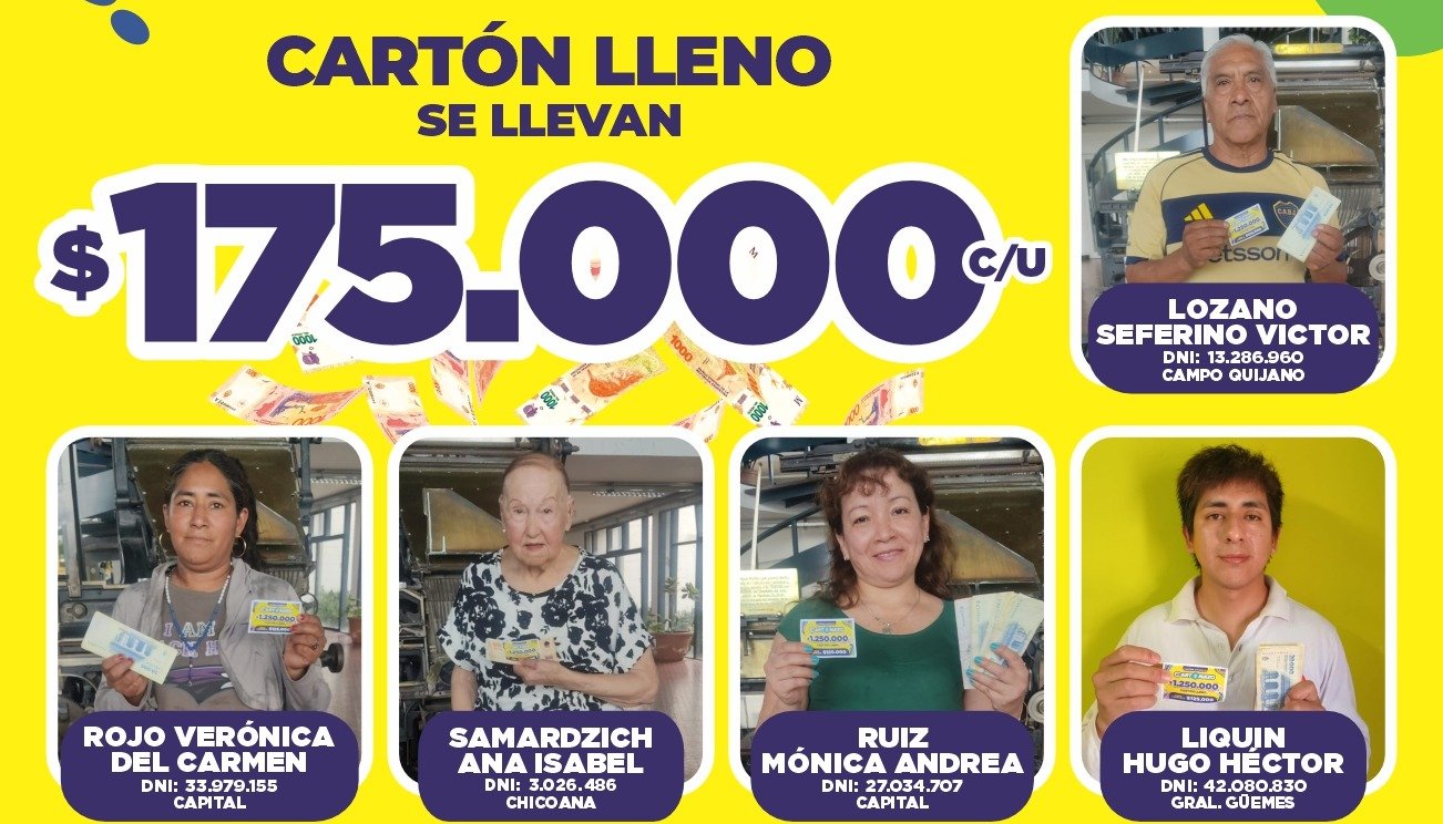 Cartonazo: ganadores de la semana 