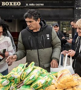 El lado solidario del Roña Castro: llegó a alimentar a más de 6.400 personas y sostenía una red de comedores