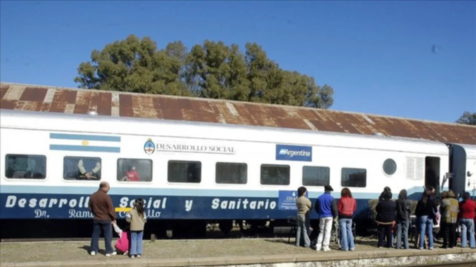 Llega al norte el Tren de Desarrollo Social y Sanitario Eva Perón