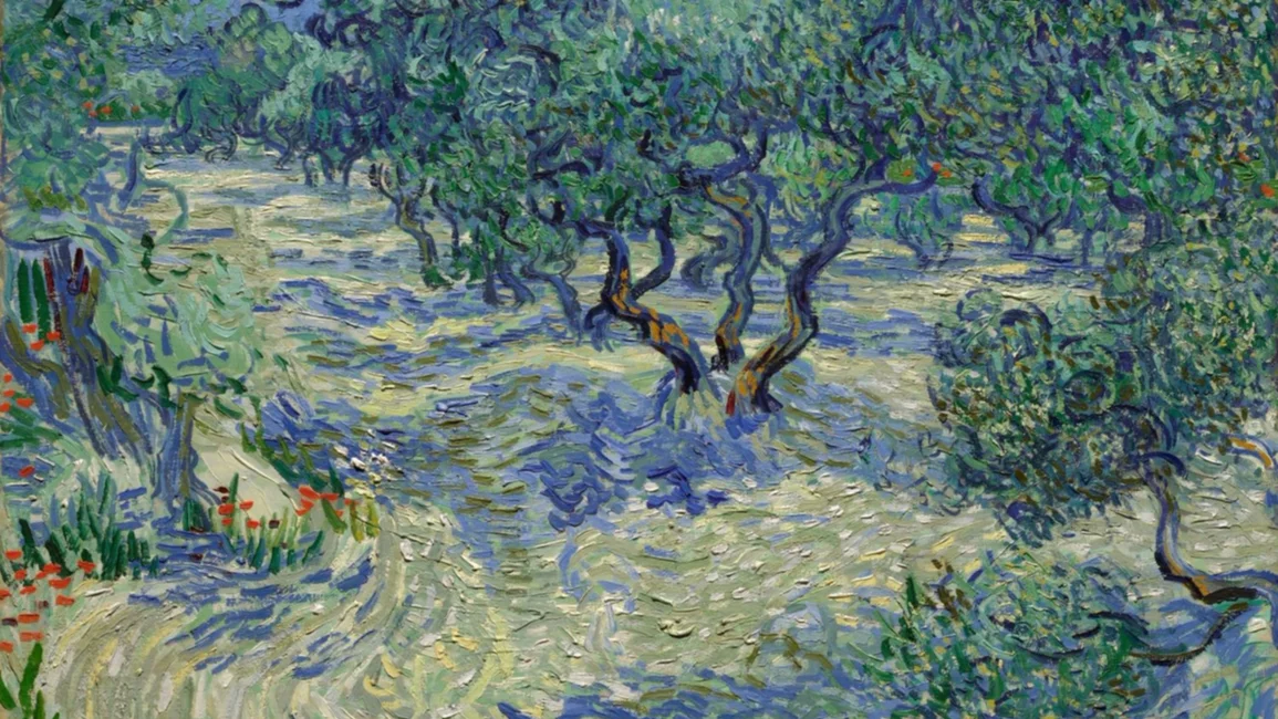 Hallan un saltamontes que estuvo oculto por 128 años en "Los olivos" de Van Gogh
