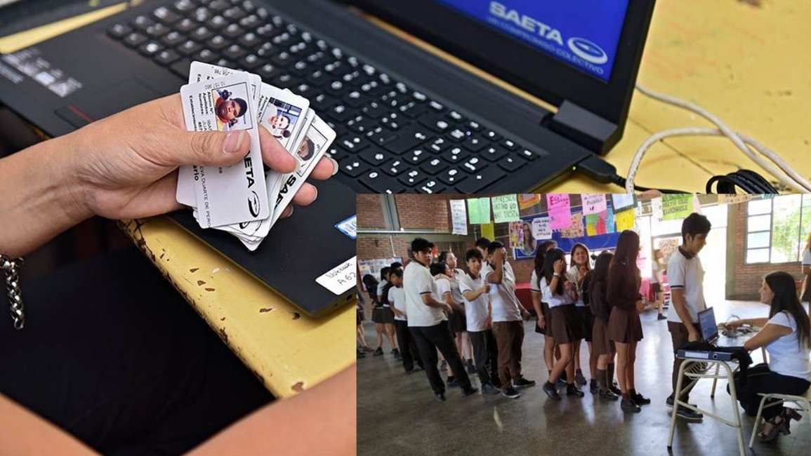Saeta visita escuelas para facilitar la renovación del Pase Libre Estudiantil