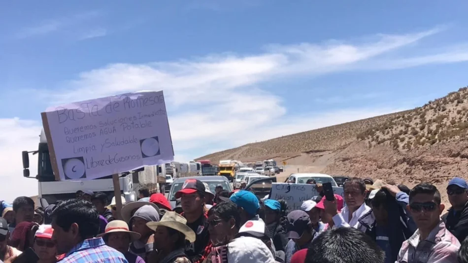 Levantan el corte con la promesa de tener agua del Acay en 45 días