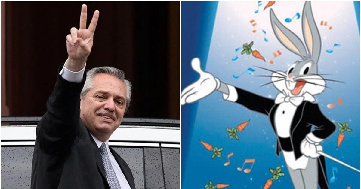 Alberto Fernández criticó a Bugs Bunny: dijo que es 