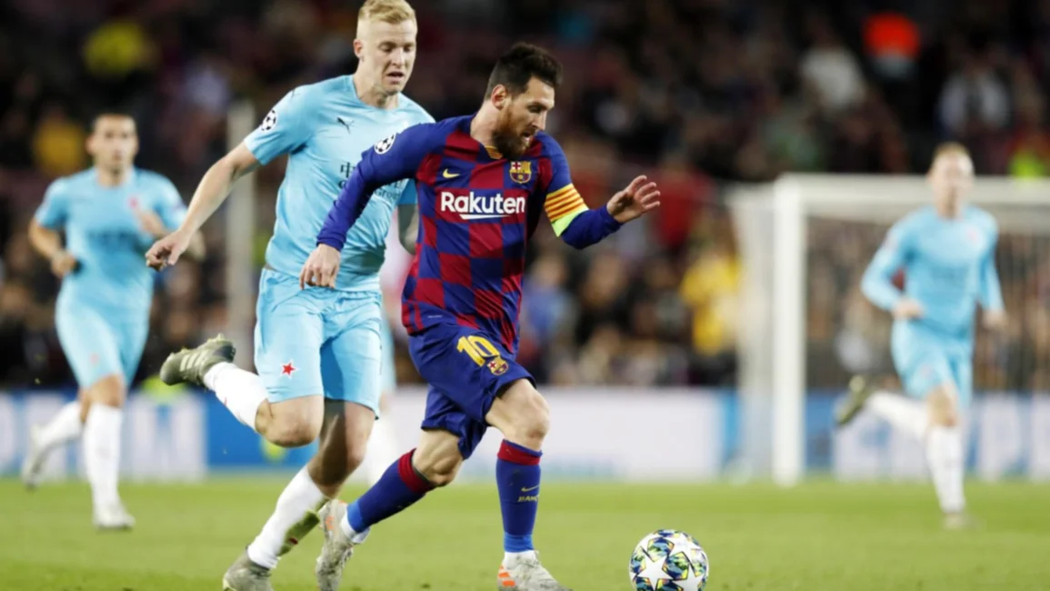 Esta vez Messi no pudo hacer nada y Barcelona empató con Slavia Praga