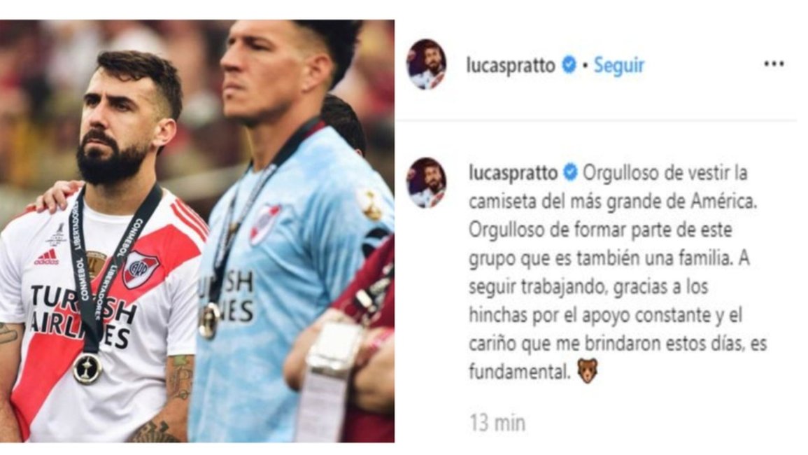 Pratto: "Orgulloso de vestir la camiseta del más grande América"