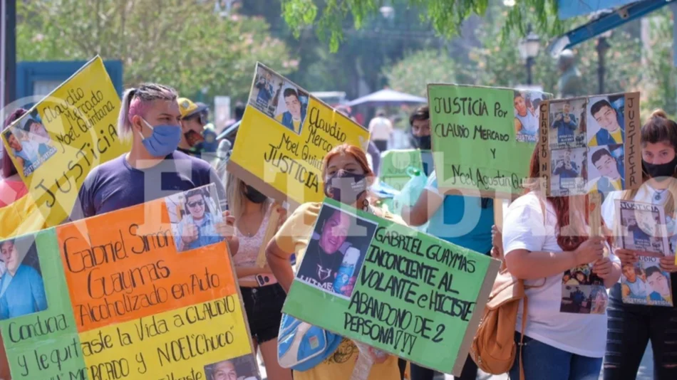 Fueron atropellados por un conductor en estado de ebriedad que está libre, familiares marcharon pidiendo justicia
