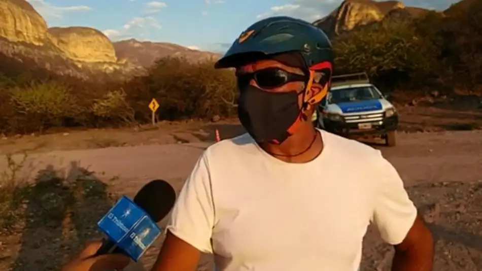 "Nunca vimos un helicóptero volar tan bajo por la zona"