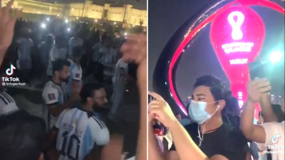 VIDEO. Los hinchas argentinos ya se hacen sentir en Qatar