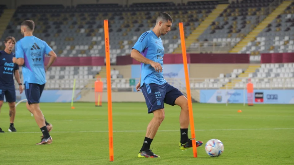 La Selección argentina tuvo su primera práctica en vísperas del Mundial