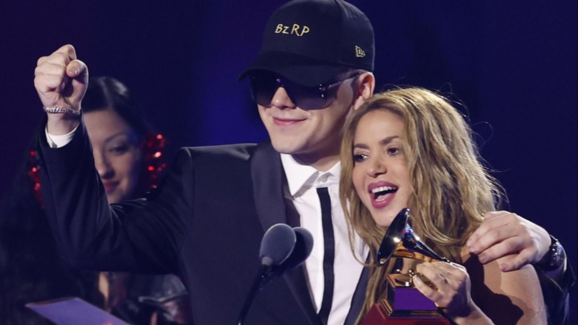 De la mano de Bizarrap, Shakira volvió a lo más alto de los premios Grammy