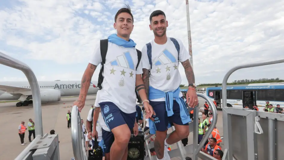 La Selección argentina llegó a Brasil para afrontar el clásico por las Eliminatorias