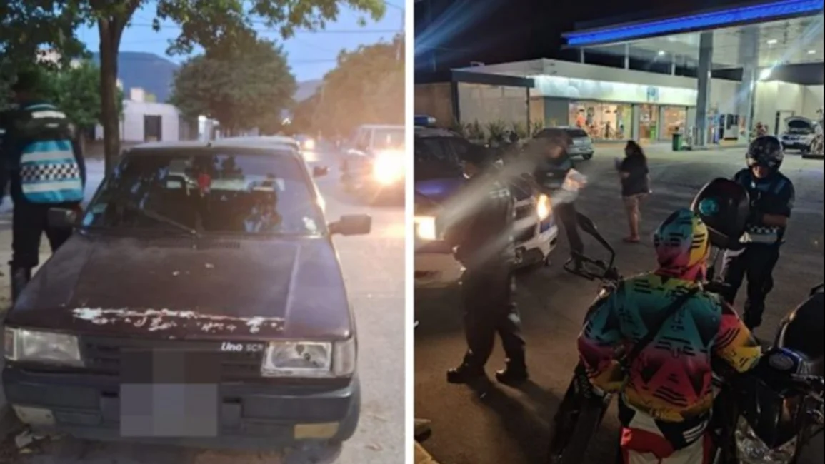 Detuvieron a motociclistas que realizaban picadas en avenida Banchik y se recuperó un auto robado