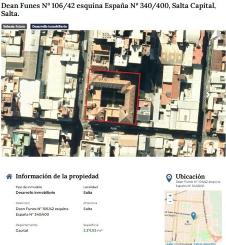 Cuáles son los cuatro edificios públicos que Nación rematará en Salta