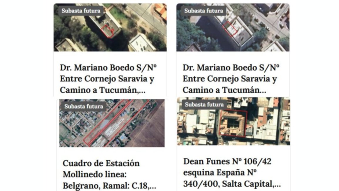 Cuáles son los cuatro edificios públicos que Nación rematará en Salta