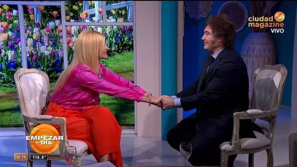 Javier Milei le cantó "Libre" de Nino Bravo a Yuyito González