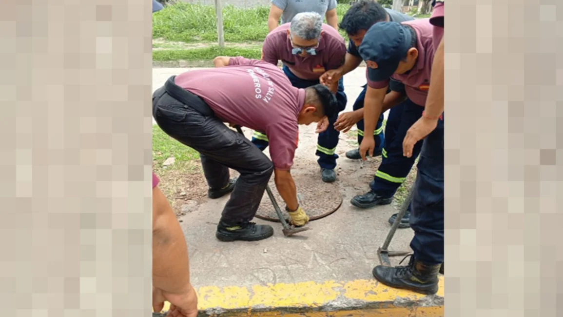 Detalles del espectacular rescate de los bomberos a dos chicos atrapados