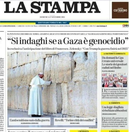 El Papa Francisco solicita una investigación sobre posibles crímenes de genocidio en Gaza- El Papa Francisco solicita una investigación sobre posibles crímenes de genocidio en Gaza