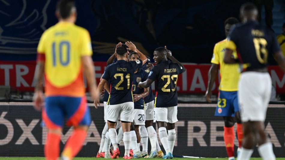 VIDEO. Con diez jugadores, Ecuador consiguió un triunfazo ante Colombia por las Eliminatorias Sudamericanas