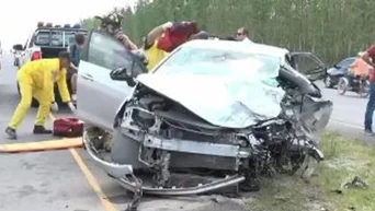 Copa Sudamericana: Un auto chocó a otro en el que viajaban hinchas de Racing  a Asunción: hay un muerto