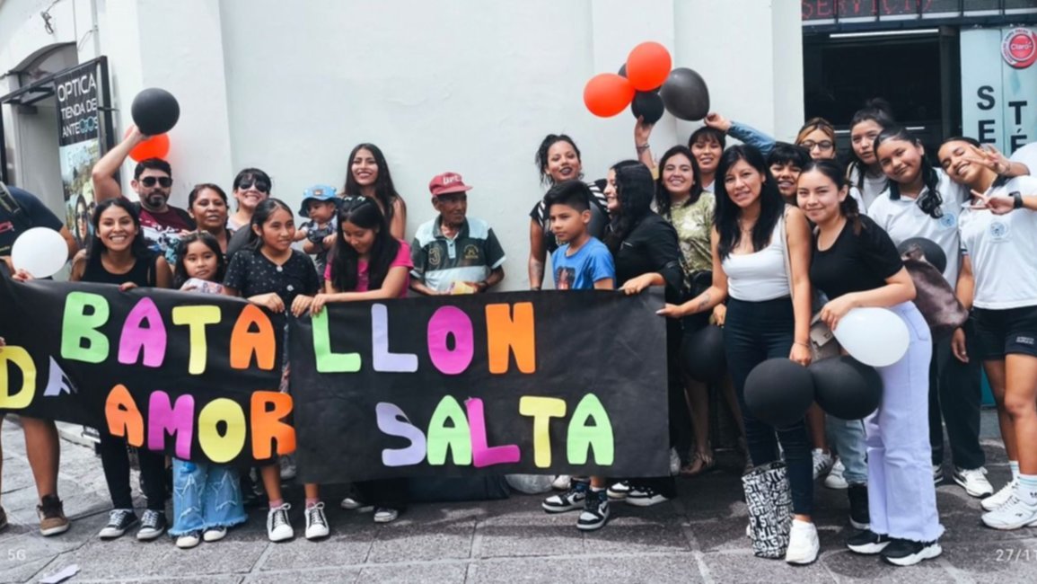 “Batallón de Amor”, una acción solidaria internacional que se replica en Salta