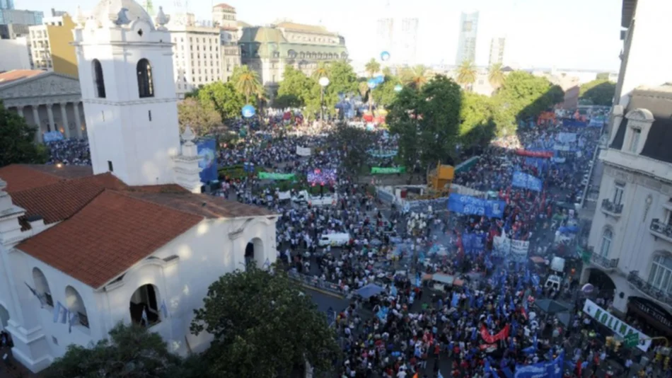 Hoy en Plaza de Mayo se celebra los 31 años de democracia