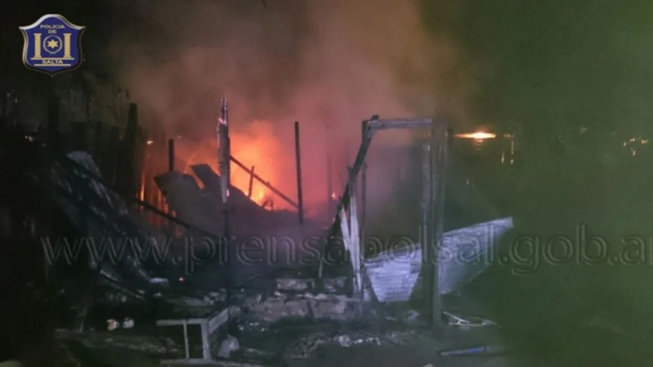 Tres incendios provocados por cohetes
