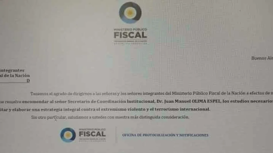 El reemplazante interino de Gils Carbó ordenó crear una unidad "antiterrorista"