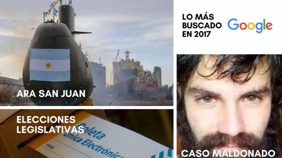 Elecciones, el ARA San Juan y el caso Maldonado, lo más buscando en Google en 2017 