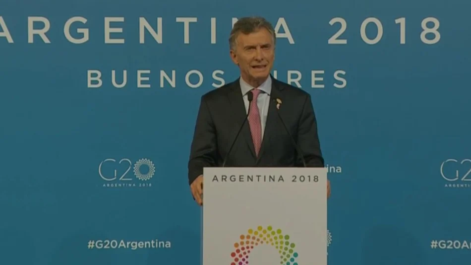 VIDEO. Macri cerró el G20:  "La Argentina no ve la presencia de China como una amenaza sino como una oportunidad"