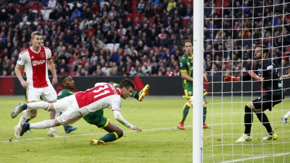 Tagliafico marcó en la goleada de Ajax ante Ado Den Haag