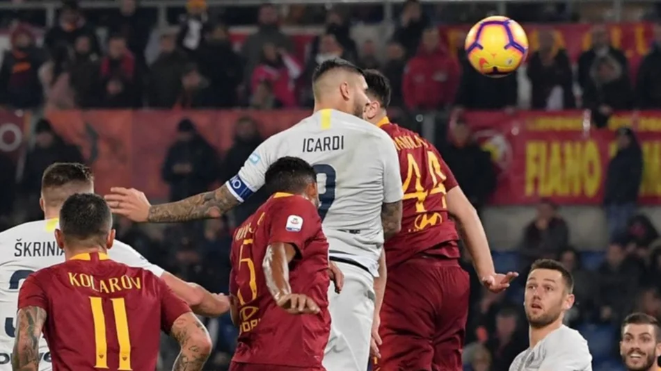 Icardi marcó un gol en el empate ante Roma