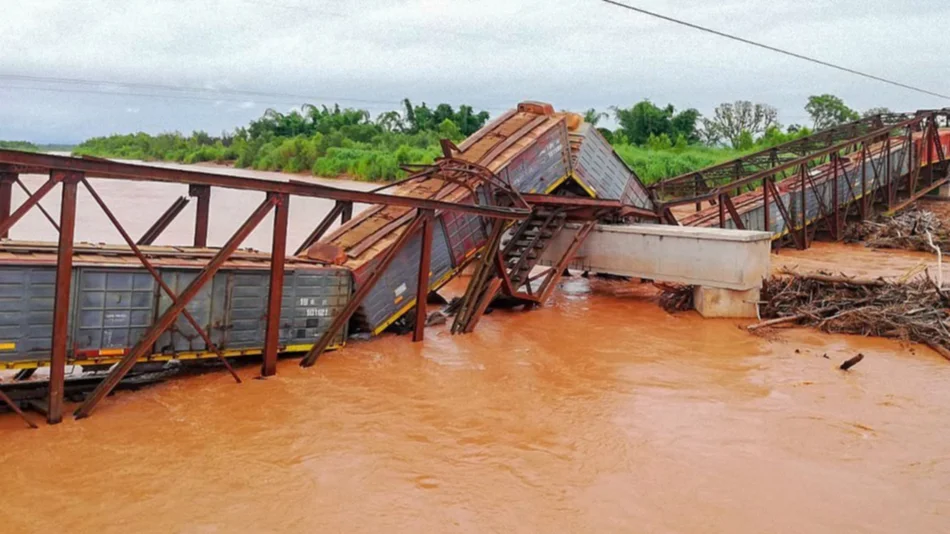 No descartan actos de vandalismo en la caída del puente ferroviario 