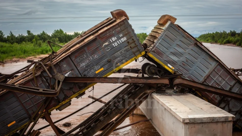Desviarán parte del cauce del río para sacar los vagones que faltan