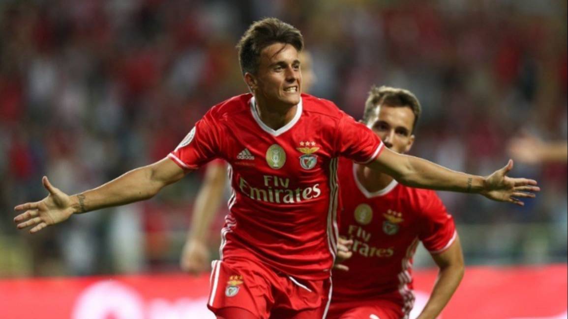 Franco Cervi anotó en la goleada de Benfica ante Sporting Braga